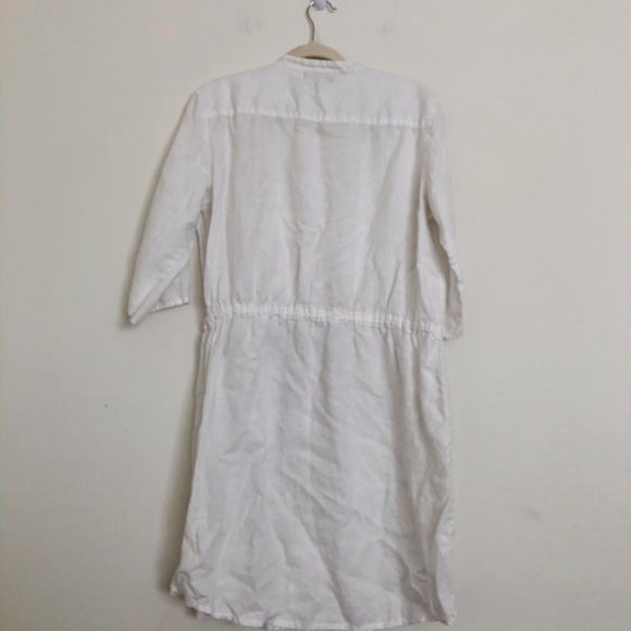 Threads White 100 Percent Linen Dress - Picture 4 of 6